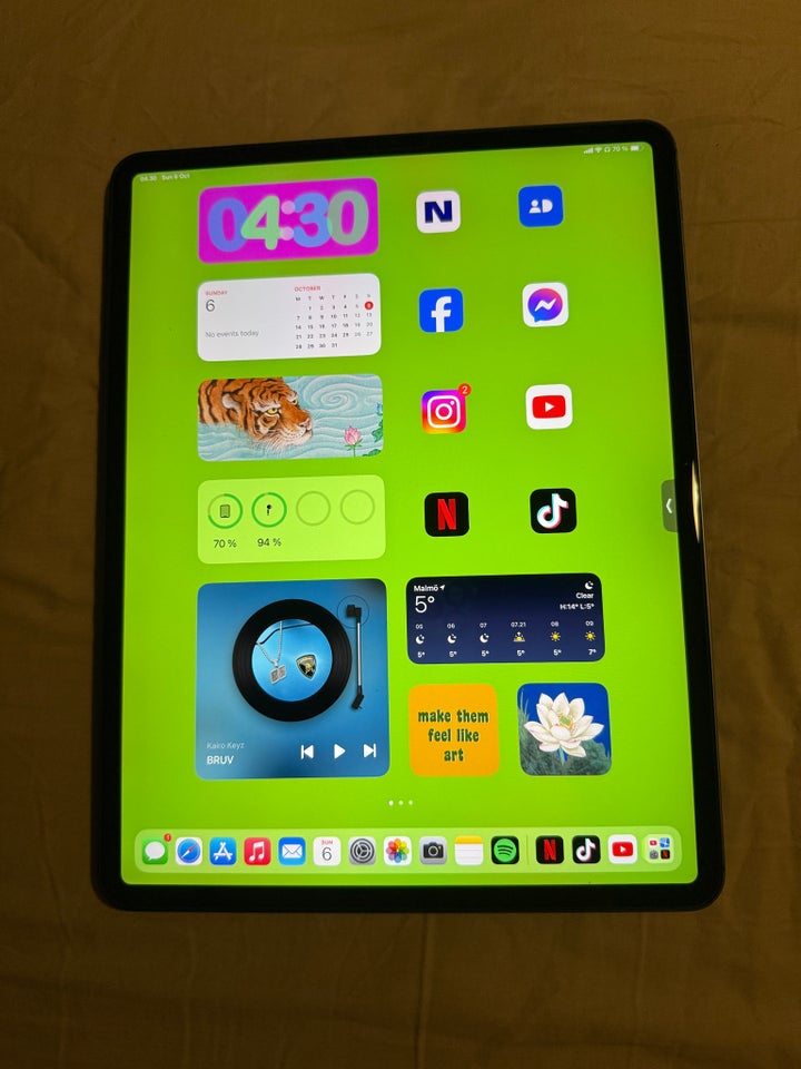 iPad Pro 4, 512 GB, sort