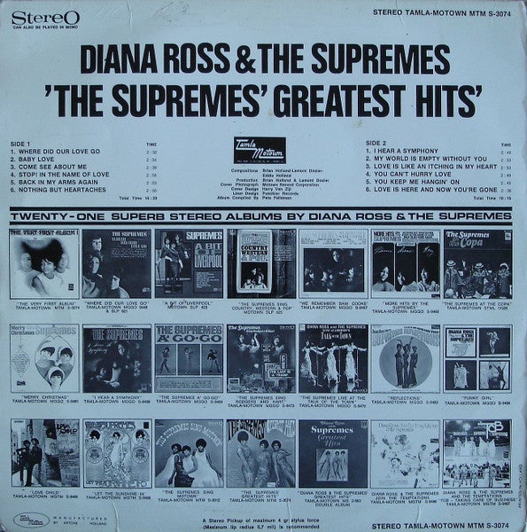 LP, The Supremes, Greatest hits