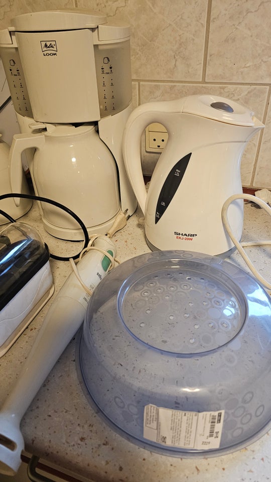 Kaffemaskine, toaster, blender