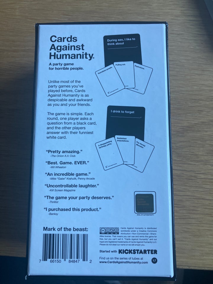 Spil, Kortspil cards against