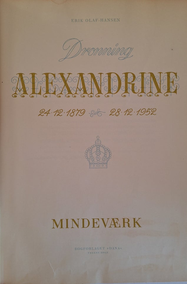 Alexandrine Mindeværk, Erik