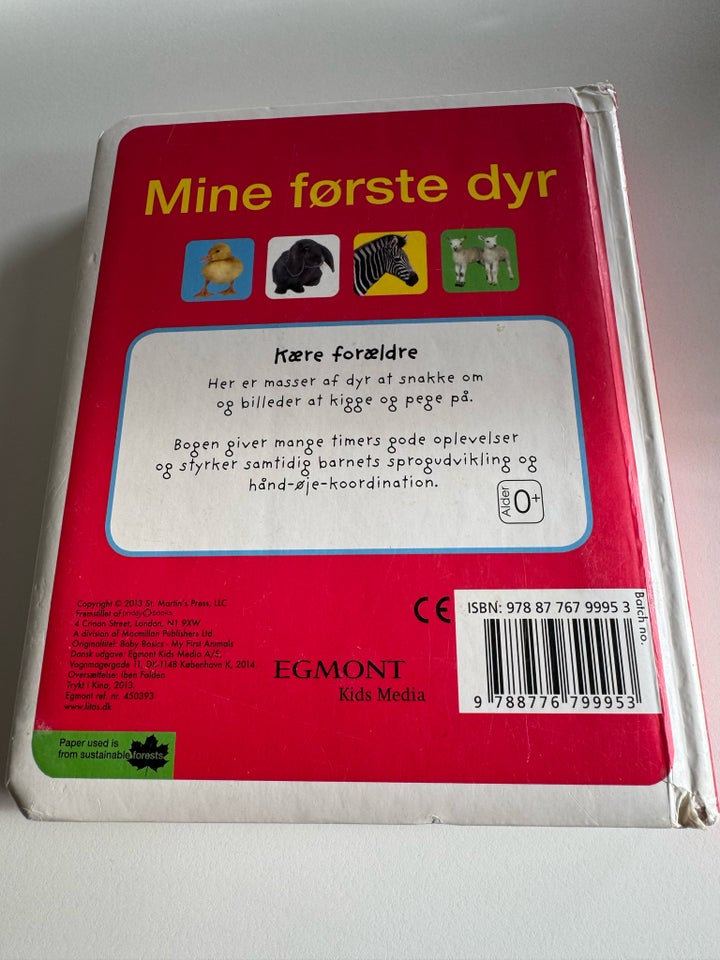 Mine første dyr, -