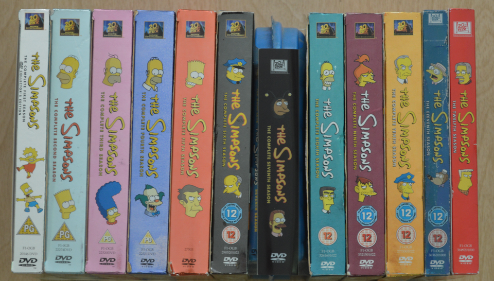 The Simpsons season 1-12 DVD