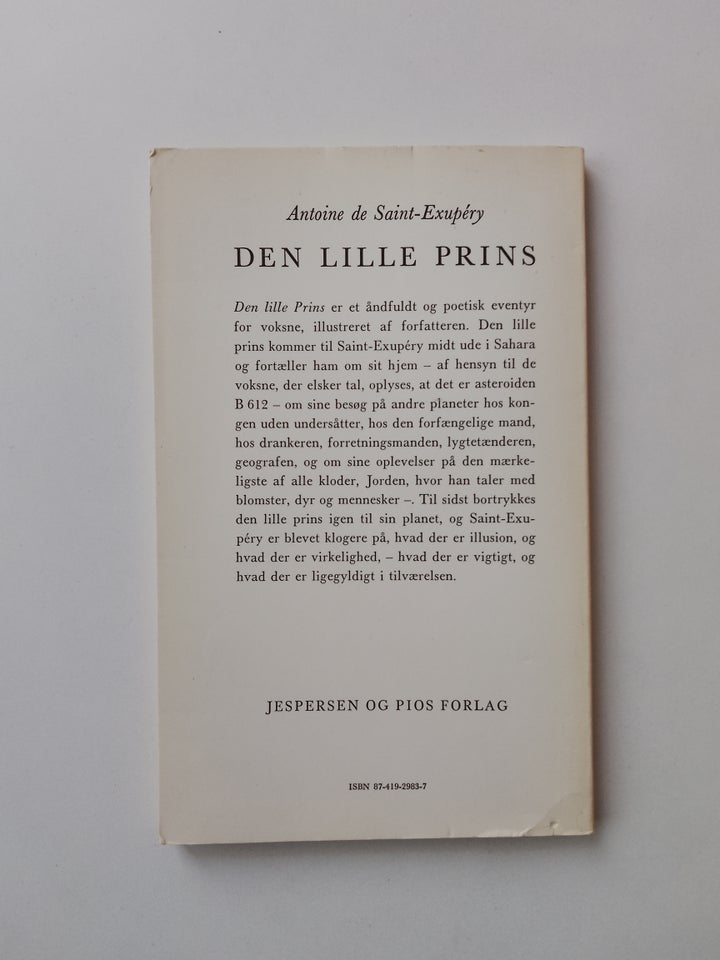 Den lille prins, Antoine De