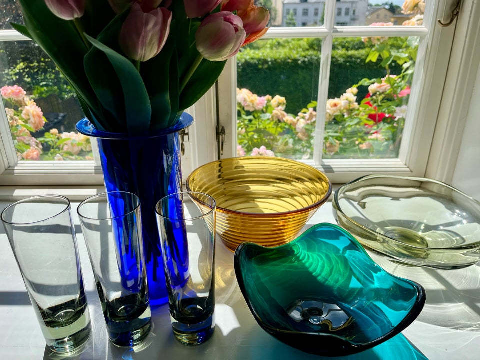 Glas Skål / glas / vase Holmegaard