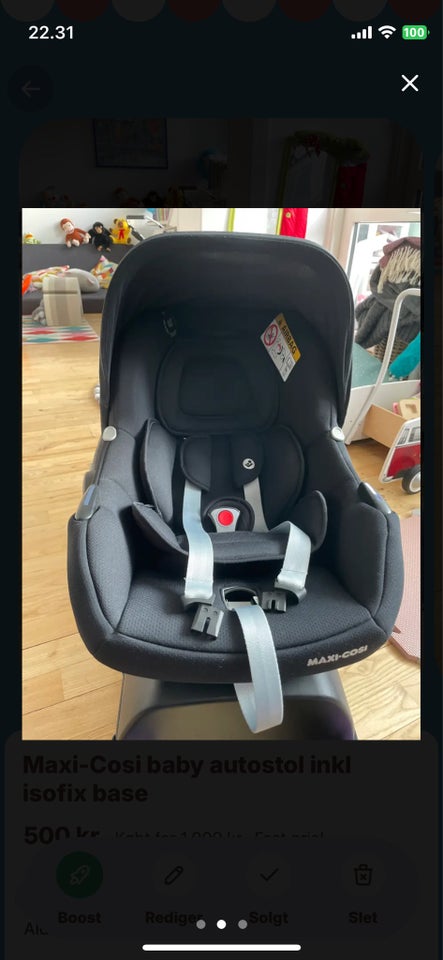 Autostol, op til 13 kg , Maxi Cosi