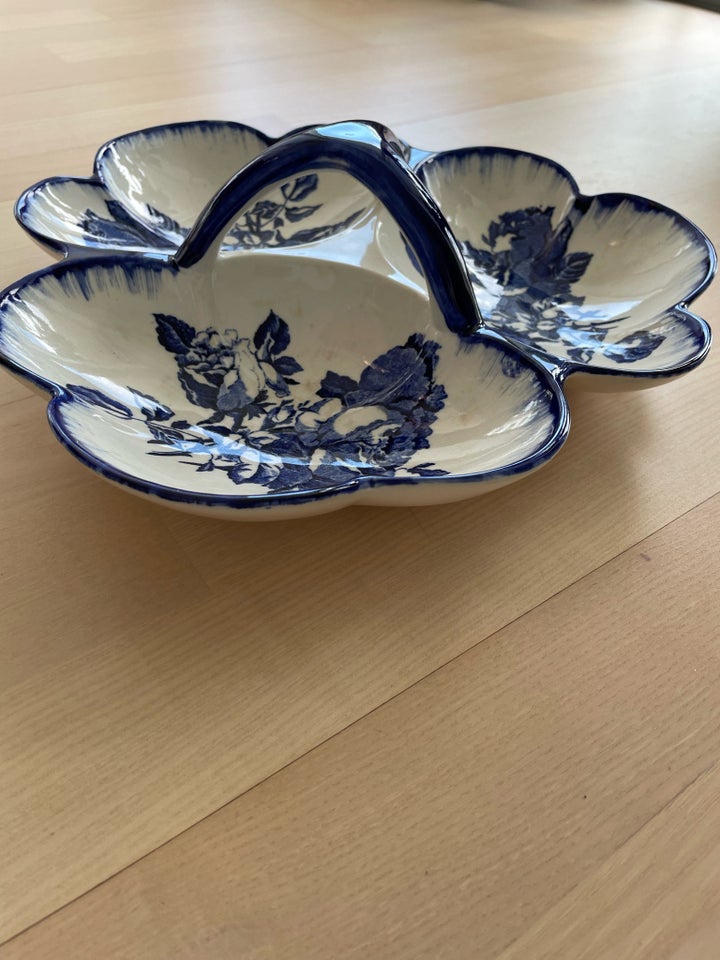 Keramik Fad med de blå roser