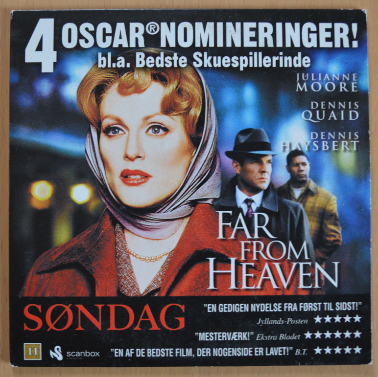 Far from heaven, DVD, drama