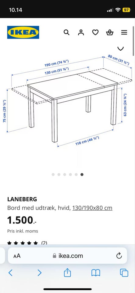 Spisebord, Træ, IKEA