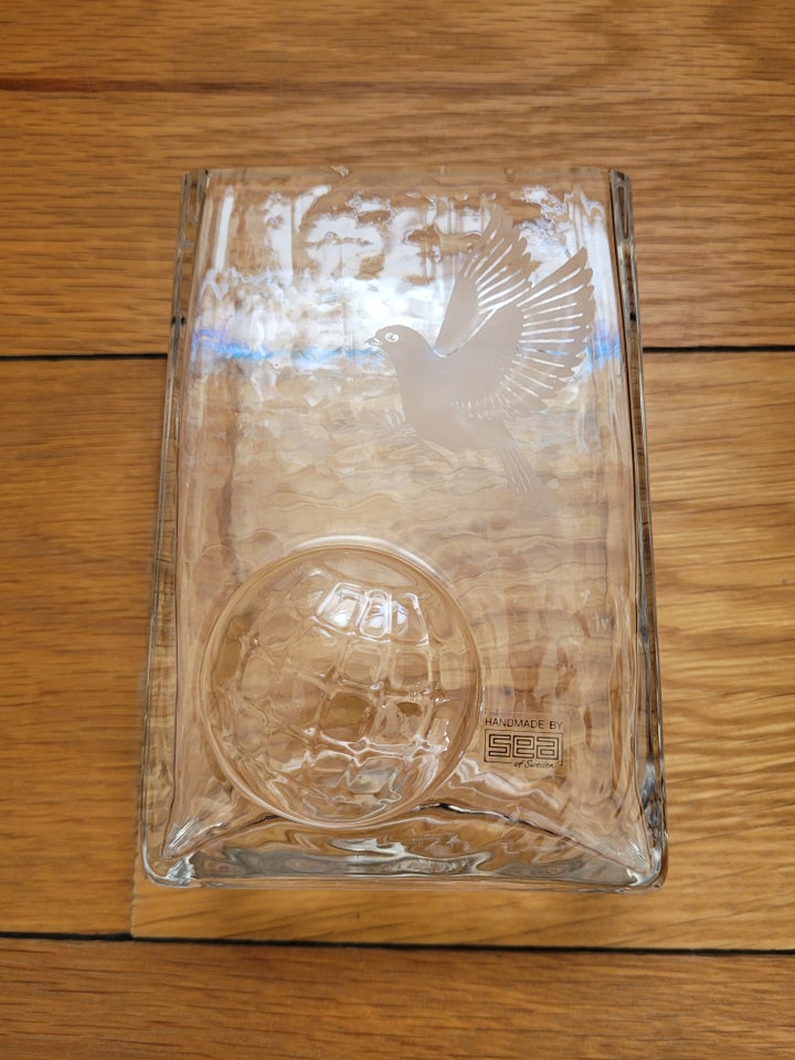 Glas Vase Skulptur SEA GLASBRUK -