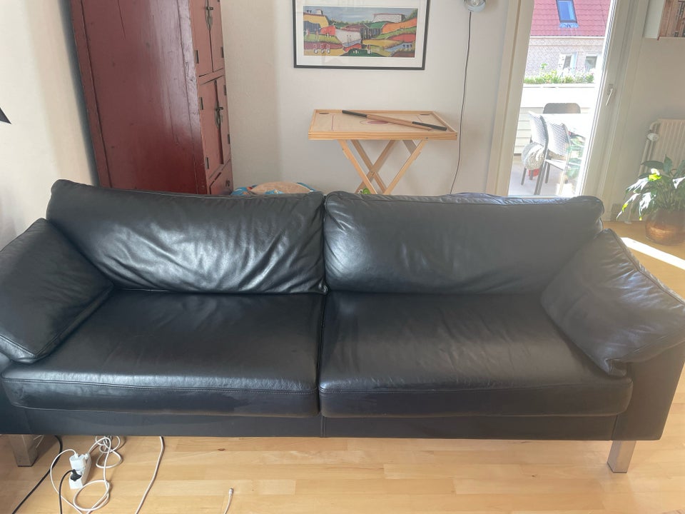 Sofa læder 3 pers