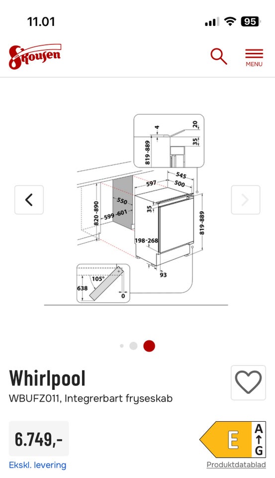 Fryseskab, Whirlpool