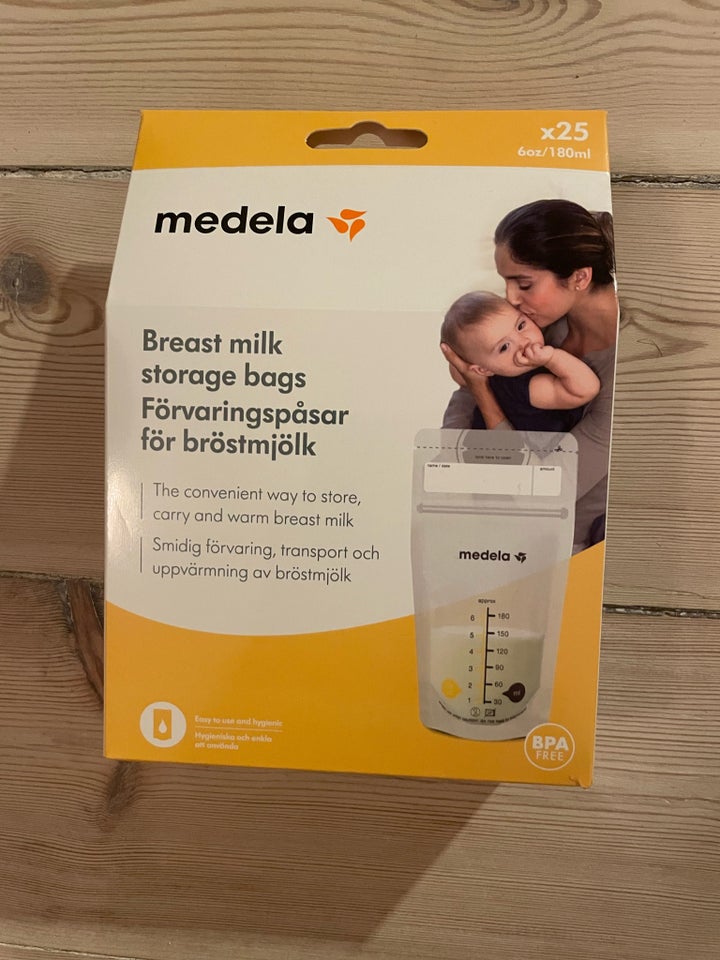 Andet, Poser til brystmælk, Medela