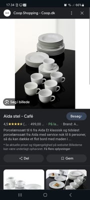 Porcelæn Nyt stel til 6 personer