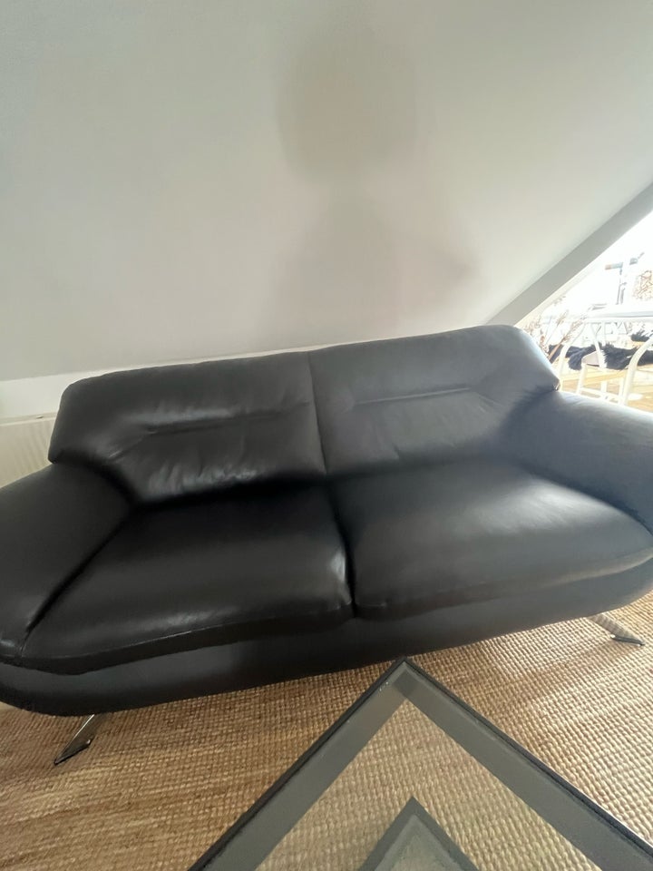 Sofa, læder, 2 pers.