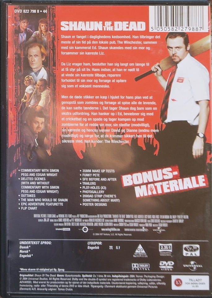 Shaun of The Dead, DVD, komedie