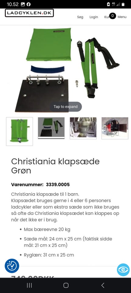 Andet, Christianiacykel klapsæde