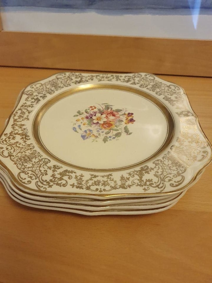 Porcelæn 4 Håndmalet Engelske