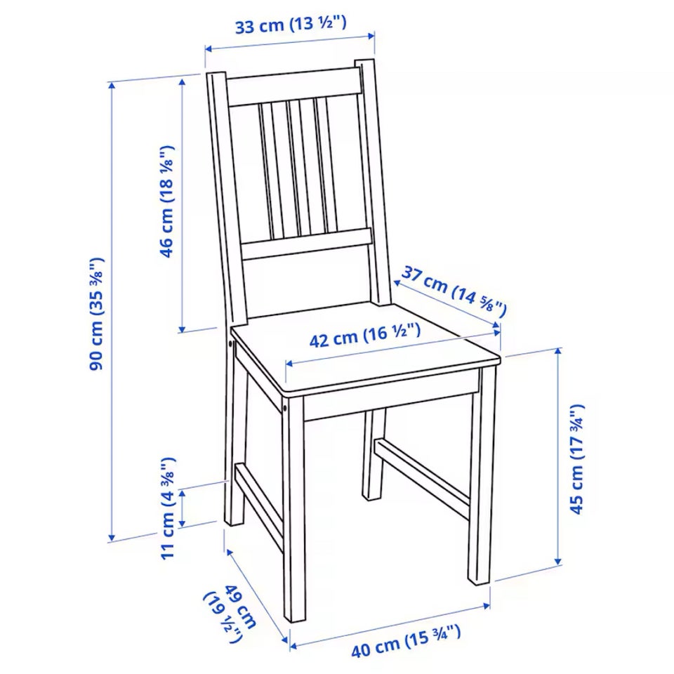 Spisebordsstol Træ IKEA