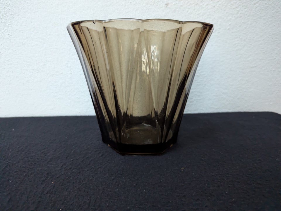 Glas, Vase,r røget glas, Art Deco