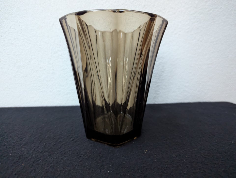 Glas, Vase,r røget glas, Art Deco