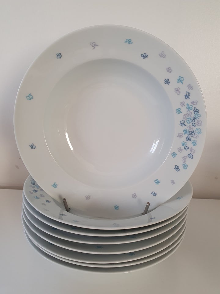 Porcelæn 7 Dybe tallerkener