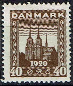 Danmark, ustemplet, bogtryk