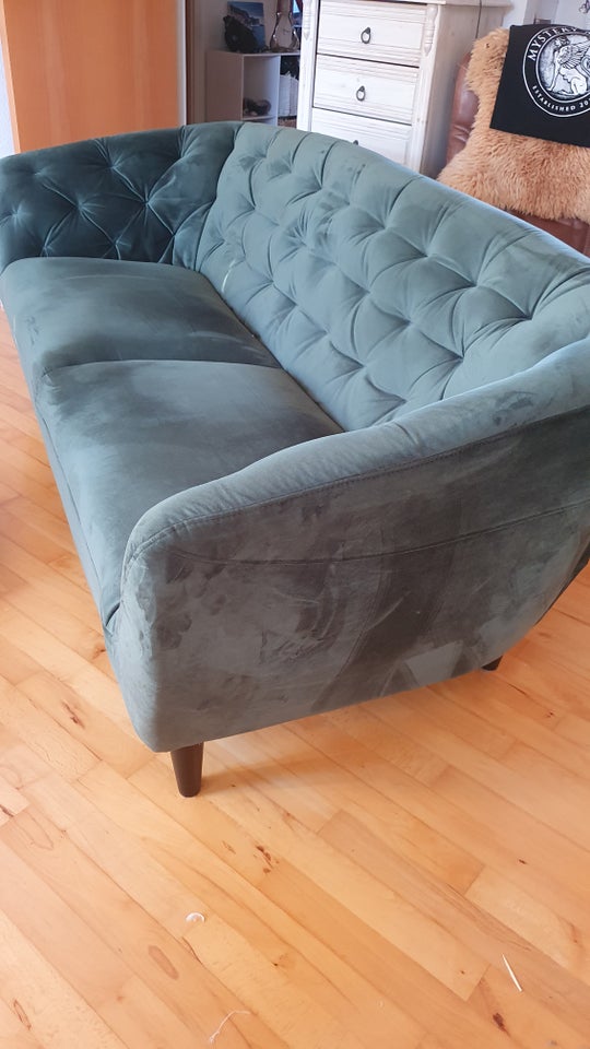 Sofa, velour, 2 pers.