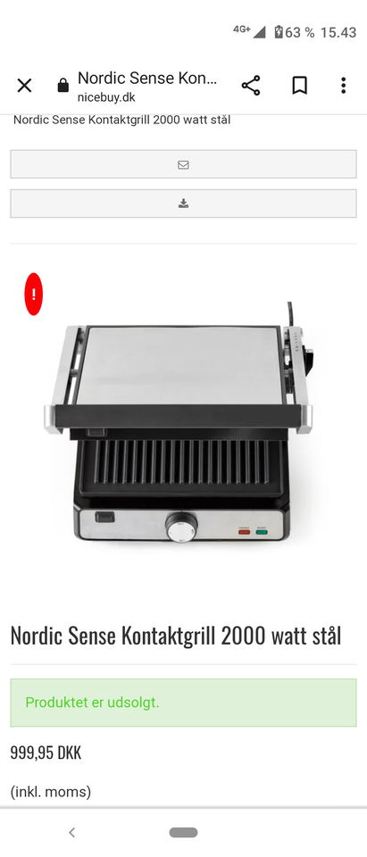 Kontaktgrill / Panini grill