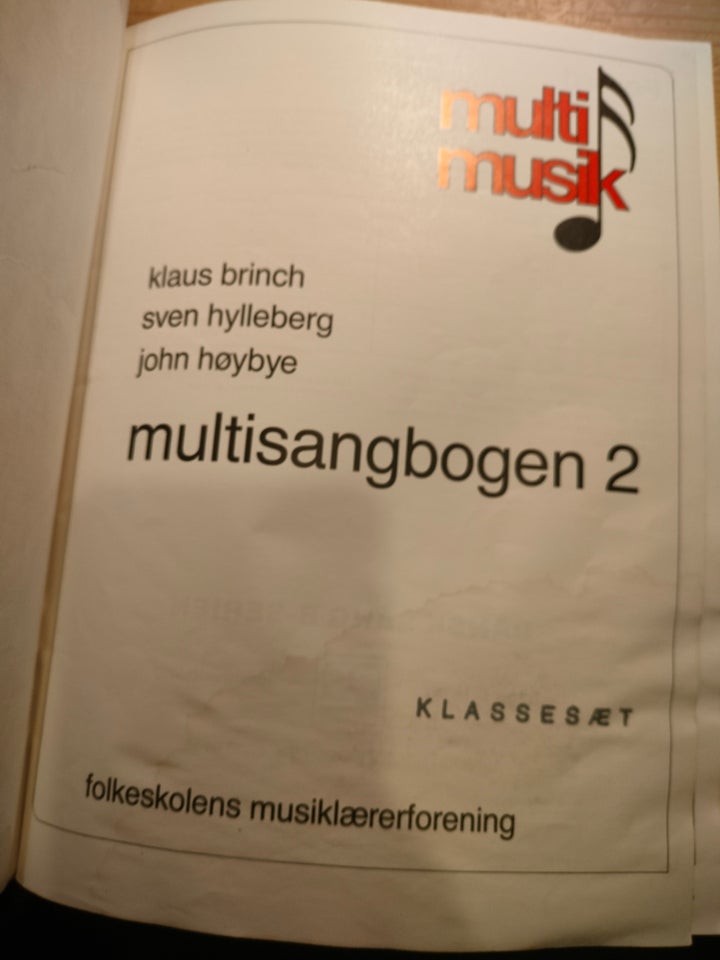 Nodehæfte, Multisangbogen 2