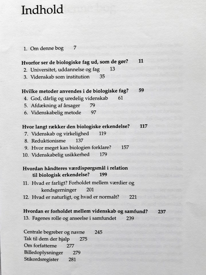 Videnskabsteori for de biologiske