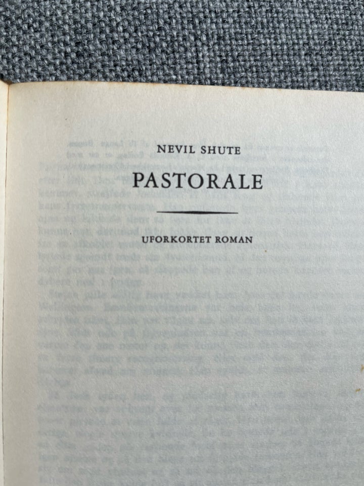 Pastorale, Nevil Shute, genre: