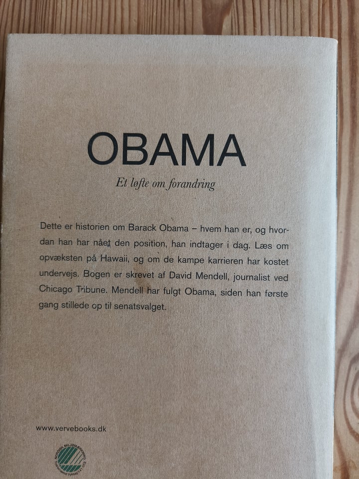 Obama, David mendell