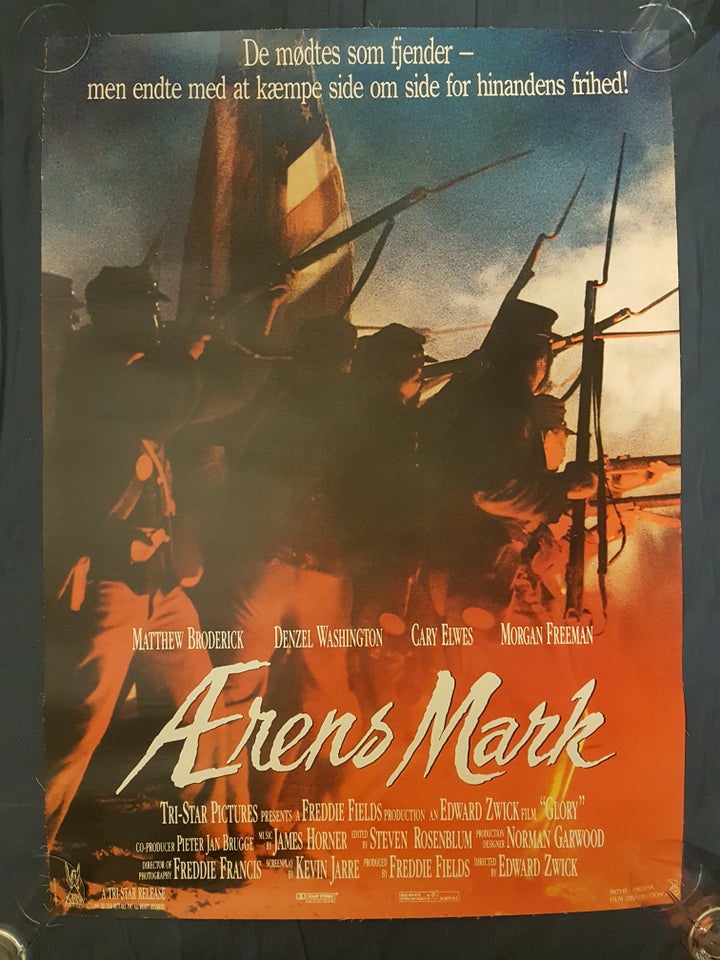 Filmplakat, motiv: Ærens mark, b: