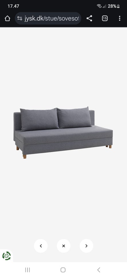 Sovesofa, b: 130 l: 200