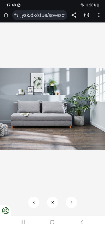 Sovesofa, b: 130 l: 200