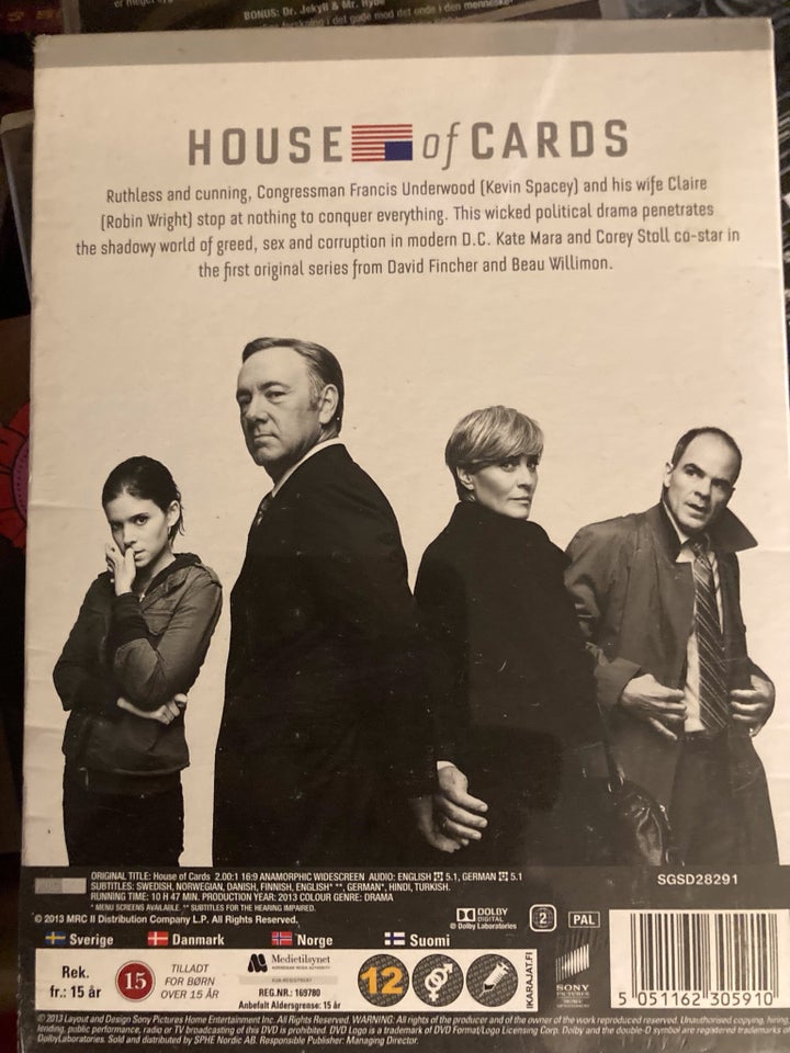 House Of Cards, DVD, TV-serier