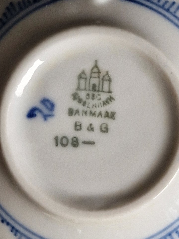 Porcelæn Tekop Musselmalet - B&amp;G