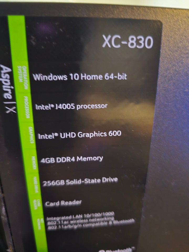 Acer, XC-830, 2,0 GHz Ghz