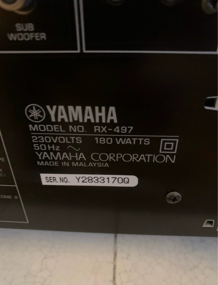 Receiver, Yamaha, RX-497