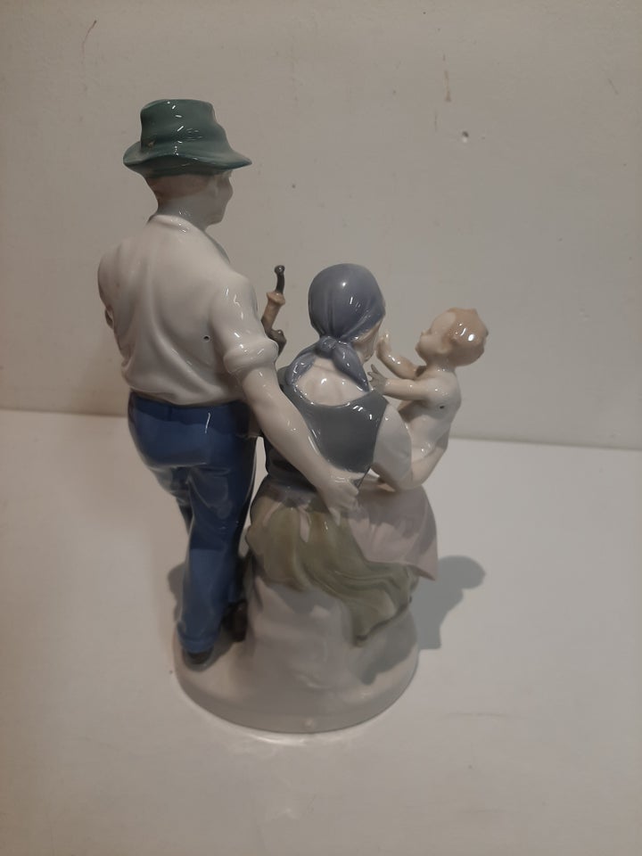 Ældre tysk porcelænsfigur Messen