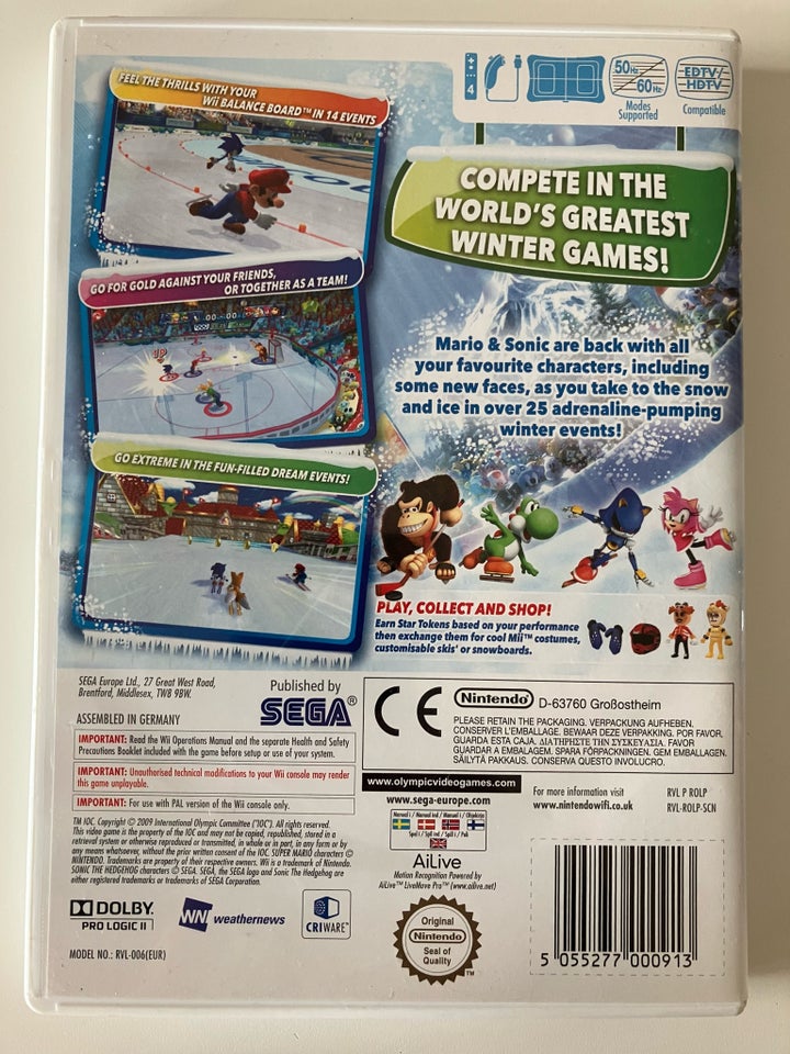 Mario  Sonic at the Olympic Winter