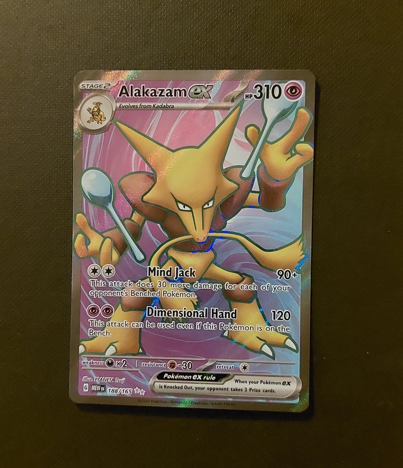 Samlekort, Alakazam ex 188/165