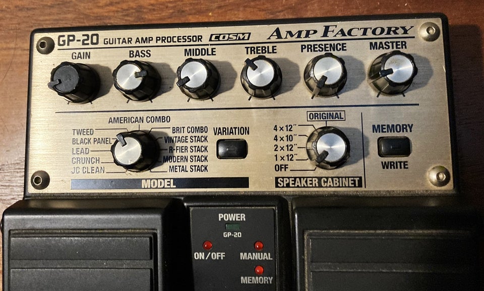 Amp Simulator Boss GP-20