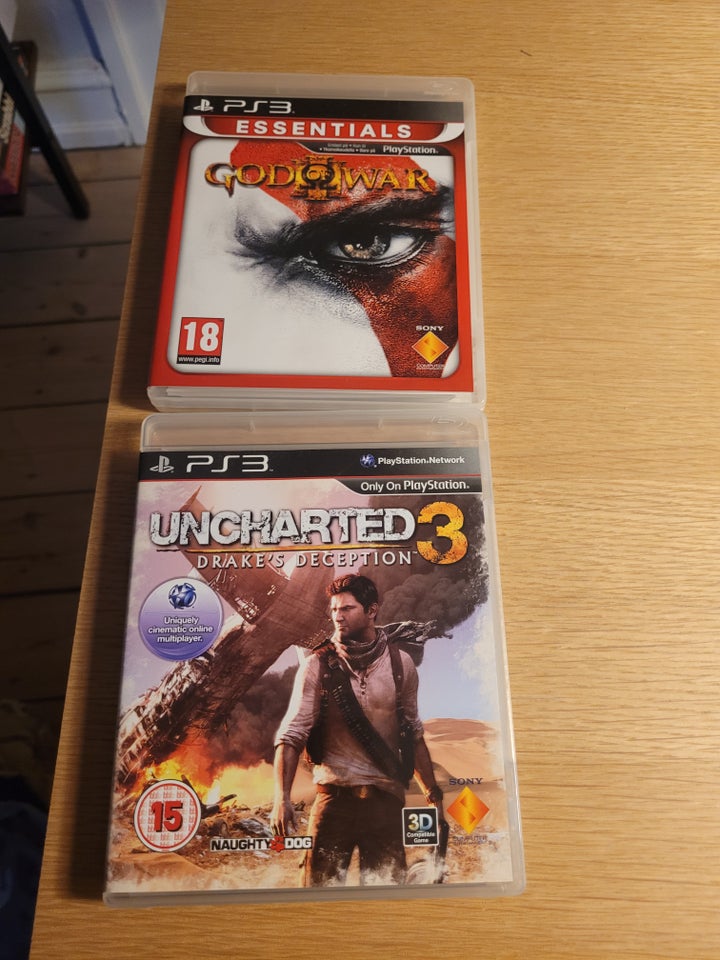 God of War 3 og Uncharted 3, PS3