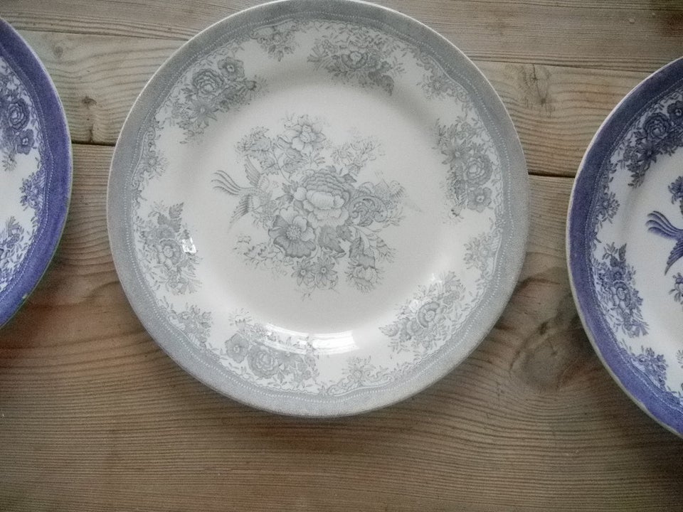 Porcelæn RETRO - tallerkener - Blå
