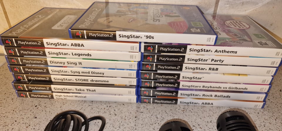 Ps2 spil - 15 fede SINGSTAR spil med