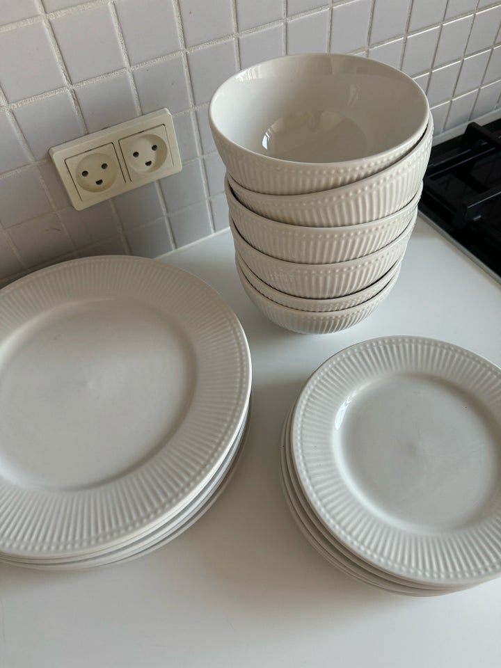 Porcelæn, Gratis 6x tallerken