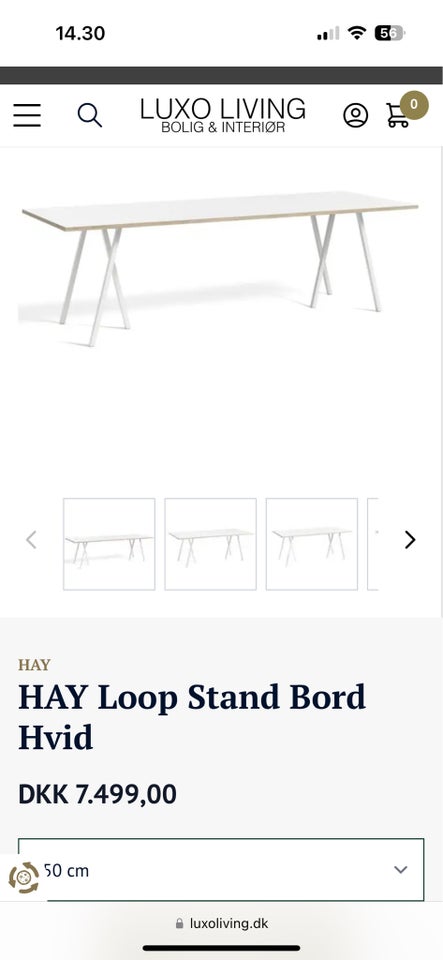 Spisebord Laminat Hay Loop Stand