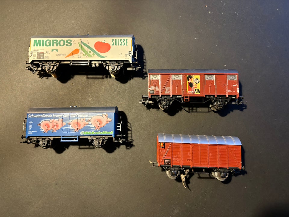 Modeltog, Märklin 4 godsvogne,